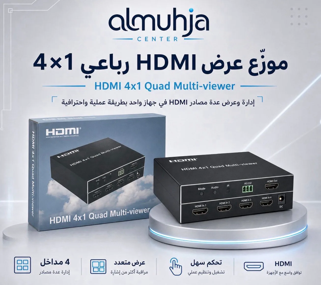 quad multi viewer1*4 2